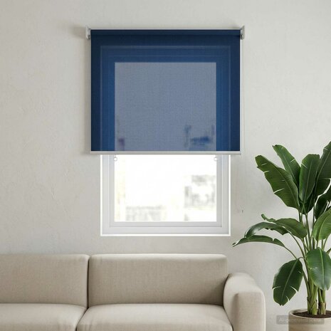Buitenrolgordijn 90% UV-blok Blauw 80x140 cm HDPE 1
