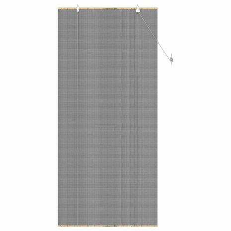 Rolgordijn Grijs 80x220 cm Bamboe 3