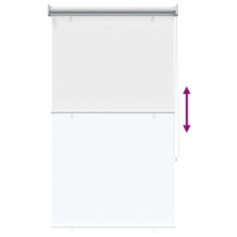 Buitenrolgordijn UV-bescherming Wit 60x140 cm (B x H) 8