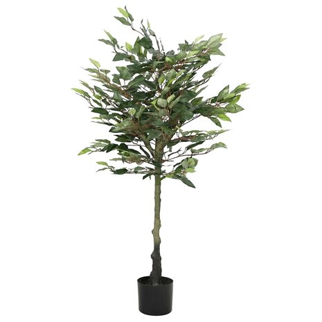 Kunstfuxus boom 480 bladeren 130 cm groen 1