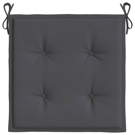 Tuinstoelkussens 6 st 40x40x4 cm oxford stof antracietkleurig 6