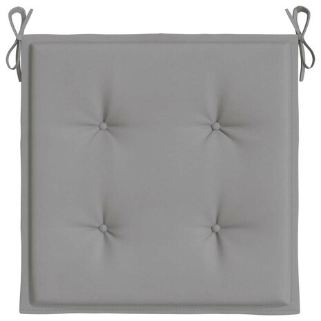 Tuinstoelkussens 6 st 40x40x4 cm oxford stof grijs 6