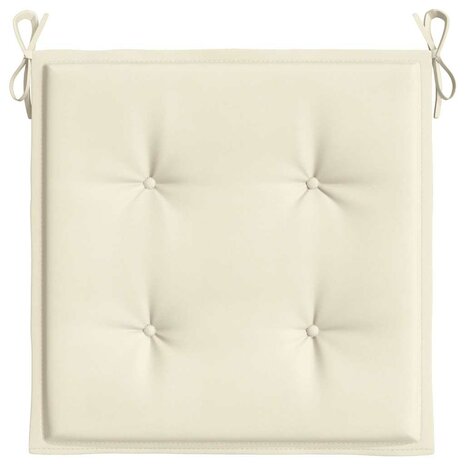 Tuinstoelkussens 6 st 40x40x4 cm oxford stof cr&egrave;mekleurig 6