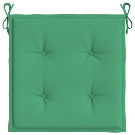 Tuinstoelkussens 2 st 40x40x4 cm oxford stof groen 6