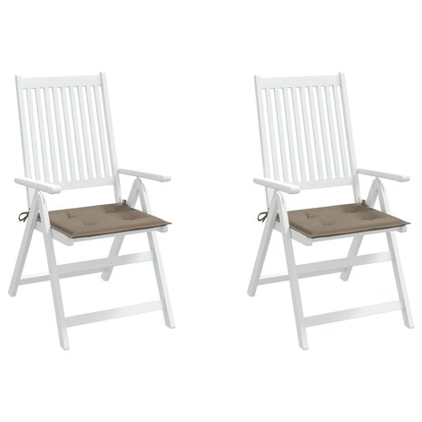 Tuinstoelkussens 2 st 40x40x4 cm oxford stof taupe 4