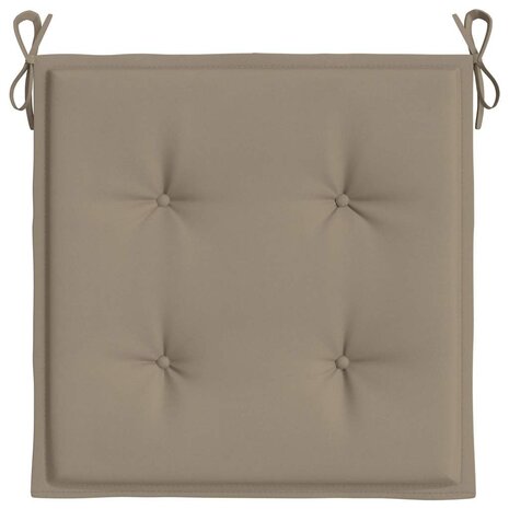 Tuinstoelkussens 2 st 40x40x4 cm oxford stof taupe 6