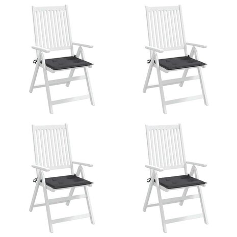 Tuinstoelkussens 4 st 50x50x4 cm oxford stof antracietkleurig 4