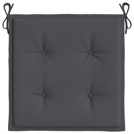 Tuinstoelkussens 6 st 50x50x4 cm oxford stof antracietkleurig 6