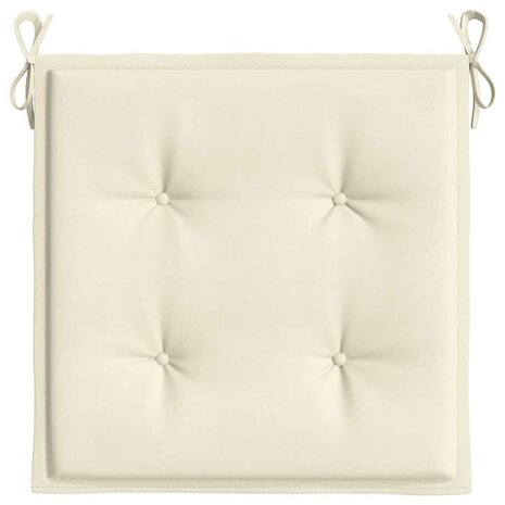 Tuinstoelkussens 6 st 50x50x2 cm oxford stof cr&egrave;mekleurig 6