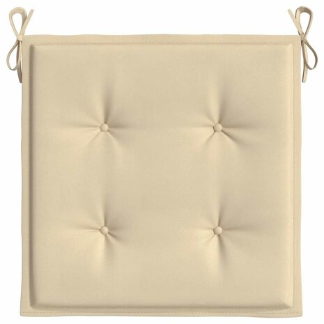 Tuinstoelkussens 4 st 50x50x4 cm oxford stof beige 6