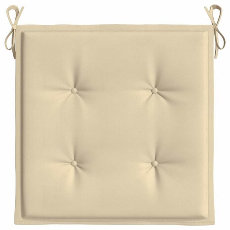Tuinstoelkussens 6 st 50x50x4 cm oxford stof beige 6