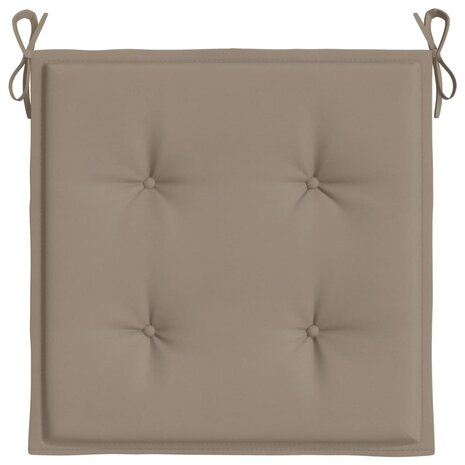 Tuinstoelkussens 6 st 50x50x4 cm oxford stof taupe 6