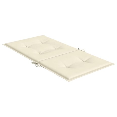 Tuinstoelkussens 6 st 100x50x3 cm oxford stof cr&egrave;mekleurig 6