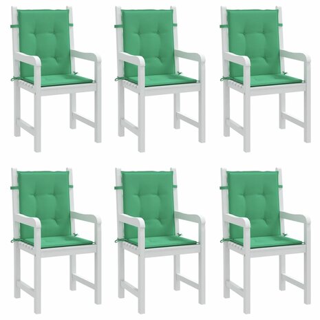 Tuinstoelkussens 6 st 100x50x3 cm oxford stof groen 4
