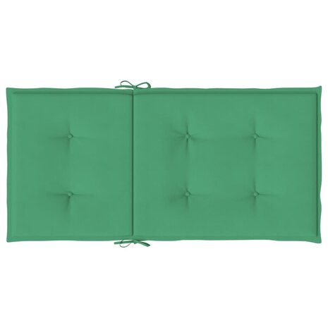 Tuinstoelkussens 6 st 100x50x3 cm oxford stof groen 7