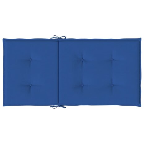 Tuinstoelkussens 4 st 100x50x3 cm oxford stof koningsblauw 7