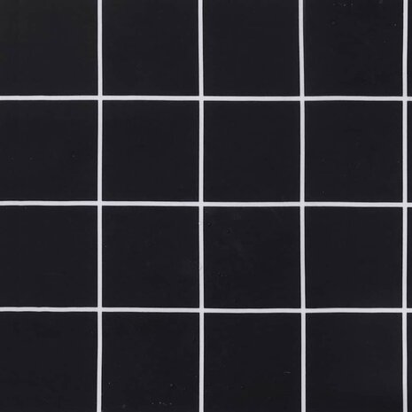 Tuinstoelkussens 2 st ruitpatroon 40x40x4 cm stof zwart 8