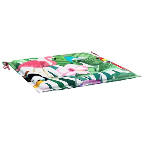Tuinstoelkussens 4 st 40x40x4 cm stof meerkleurig 5