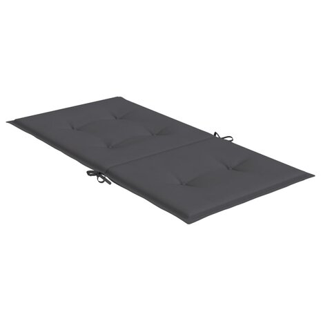 Tuinstoelkussen lage rug oxford stof antracietkleur 6