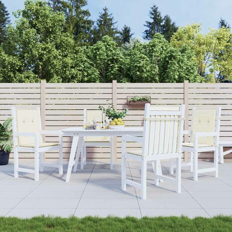 Tuinstoelkussen lage rug 4 st 100x50x2 cm oxford stof antraciet 1