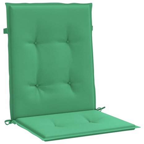 Tuinstoelkussens lage rug 4 st 100x50x3 cm oxford stof groen 5