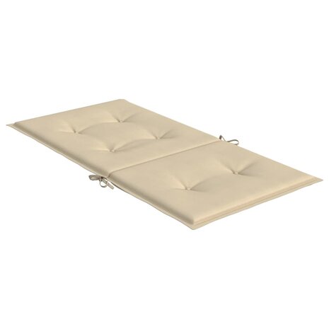 Tuinstoelkussens lage rug 4 st 100x50x3 cm oxford stof beige 6