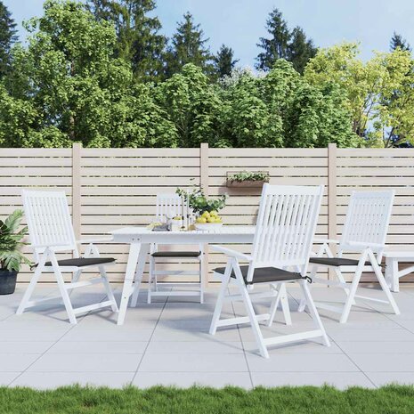 Tuinstoelkussens 4 st 40x40x4 cm oxford stof antracietkleurig 1