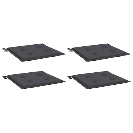 Tuinstoelkussens 4 st 40x40x4 cm oxford stof antracietkleurig 3