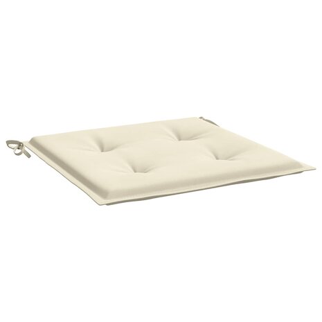 Tuinstoelkussens 4 st 40x40x4 cm oxford stof cr&egrave;mekleurig 5