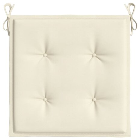 Tuinstoelkussens 2 st 50x50x4 cm oxford stof cr&egrave;mekleurig 6