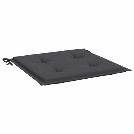 Tuinstoelkussens 2 st 50x50x4 cm oxford stof antracietkleurig 5