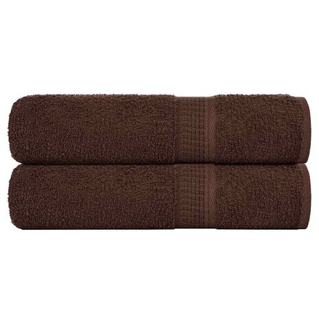 Handdoeken FROGN 2 st 50x100 cm 360 g/m&sup2; bruin 1