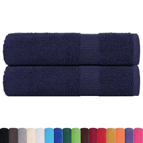 Handdoeken FROGN 2 st 50x100 cm 360 g/m&sup2; marineblauw 2