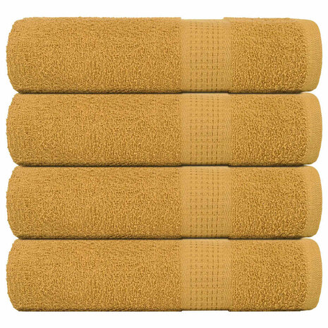 Handdoeken FROGN 4 st 50x100 cm 360 g/m&sup2; goud 1