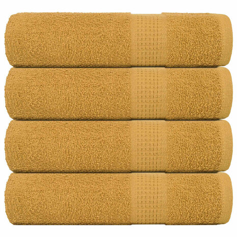 Badhanddoeken FROGN 4 st 100x150 cm 360 g/m&sup2; goud 1