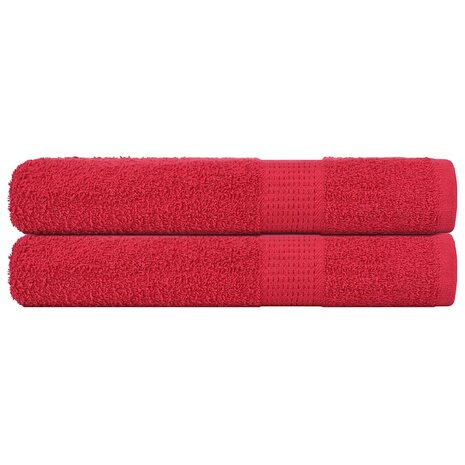 Handdoeken FROGN 2 st 100x200 cm 360 g/m&sup2; rood 1