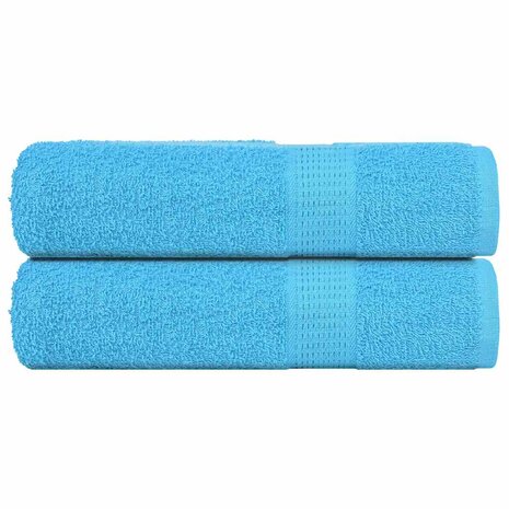 Handdoeken FROGN 2 st 50x100 cm 360 g/m&sup2; turquoise 1