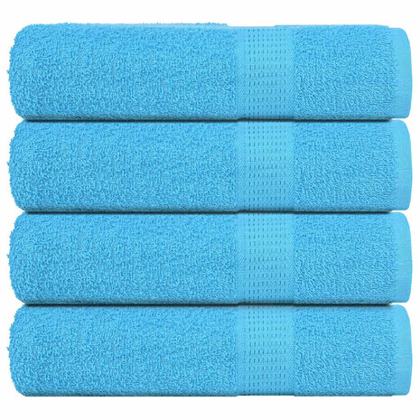 Handdoeken FROGN 4 st 50x100 cm 360 g/m&sup2; turquoise 1