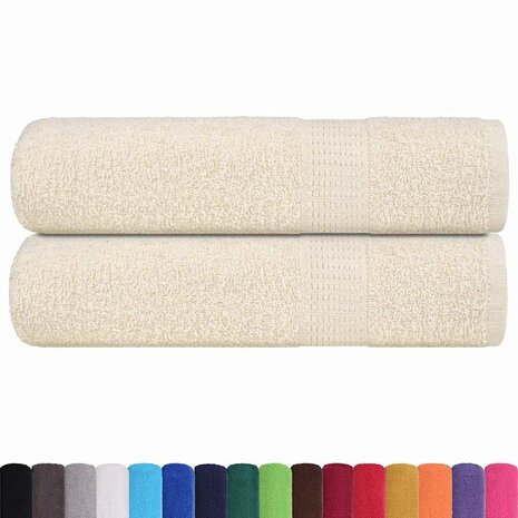 Douchehanddoeken FROGN 2 st 70x140 cm 360 g/m&sup2; cr&egrave;me 2