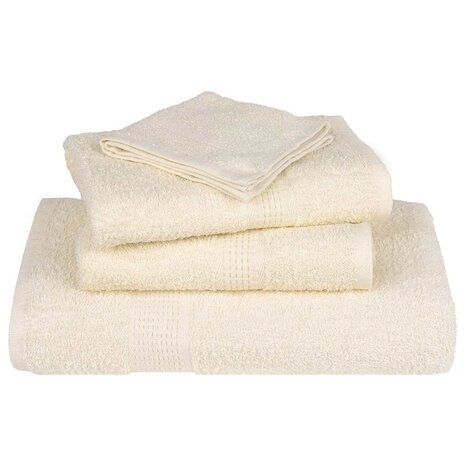 Douchehanddoeken FROGN 2 st 70x140 cm 360 g/m&sup2; cr&egrave;me 4