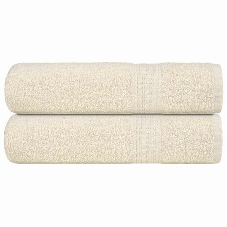 Badhanddoeken FROGN 2 st 100x150 cm 360 g/m&sup2; cr&egrave;me 1