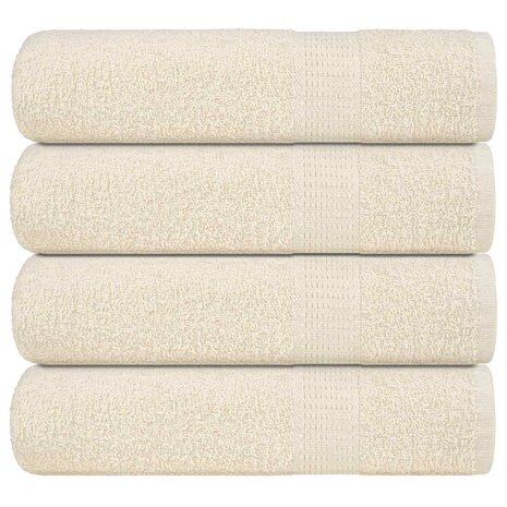 Badhanddoeken FROGN 4 st 100x150 cm 360 g/m&sup2; cr&egrave;me 1