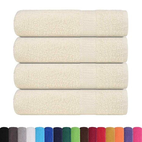Badhanddoeken FROGN 4 st 100x150 cm 360 g/m&sup2; cr&egrave;me 2