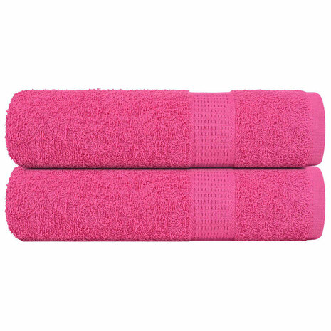Douchehanddoeken FROGN 2 st 70x140 cm 360 g/m&sup2; roze 1