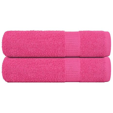 Badhanddoeken FROGN 2 st 100x150 cm 360 g/m&sup2; roze 1