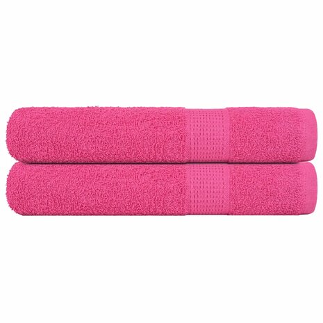 Handdoeken FROGN 2 st 100x200 cm 360 g/m&sup2; roze 1