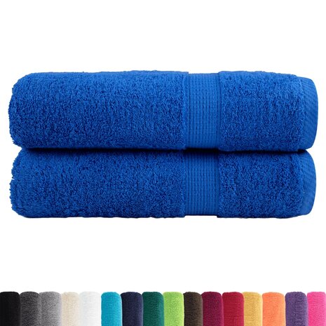 Badhanddoeken SOLUND 2 st 600 g/m&sup2; 100x150 cm blauw 2
