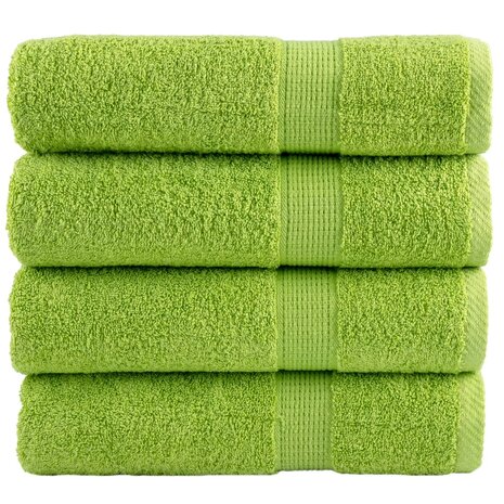 Badhanddoeken SOLUND 4 st 600 g/m&sup2; 70x140 cm appelgroen 1