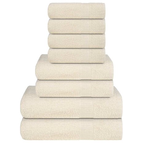 8-delige Handdoekenset FROGN 360 g/m&sup2; cr&egrave;me 1