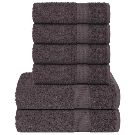 6-delige Handdoekenset FROGN 360 g/m&sup2; antraciet 1